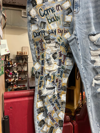 Hand Painted Jeans