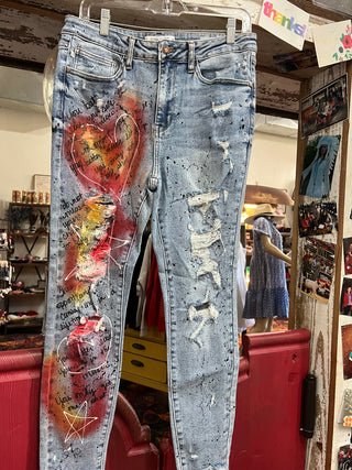 Hand Painted Jeans