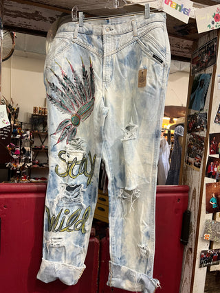 Hand Painted Jeans