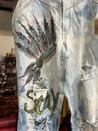 Hand Painted Jeans