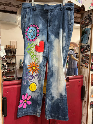 Hand Painted Jeans