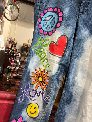 Hand Painted Jeans