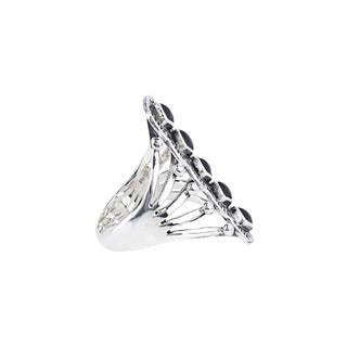 Nomad Triangle Row Ring by Peyote Bird