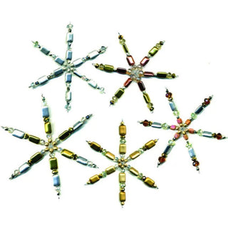 Beaded Snowflake Ornaments - Ya Ya Gurlz