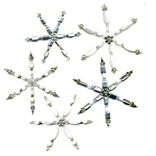 Beaded Snowflake Ornaments - Ya Ya Gurlz