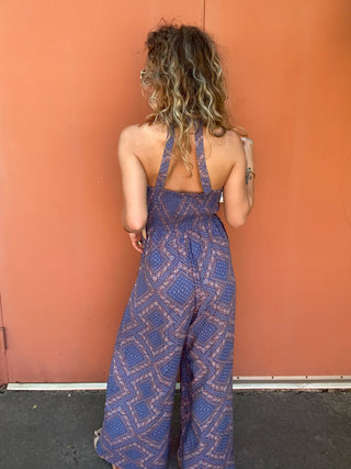 Bluezy Bandana Romper - Ya Ya Gurlz