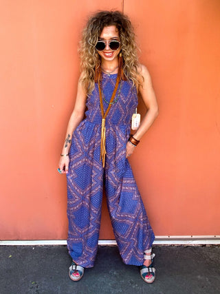 Bluezy Bandana Romper - Ya Ya Gurlz