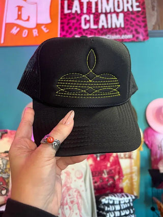 Boot Stitch Trucker - Ya Ya Gurlz