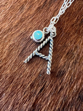 Cable Initial Necklace - Ya Ya Gurlz