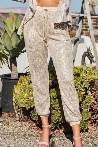 Champagne Night Jogger Pant - Ya Ya Gurlz