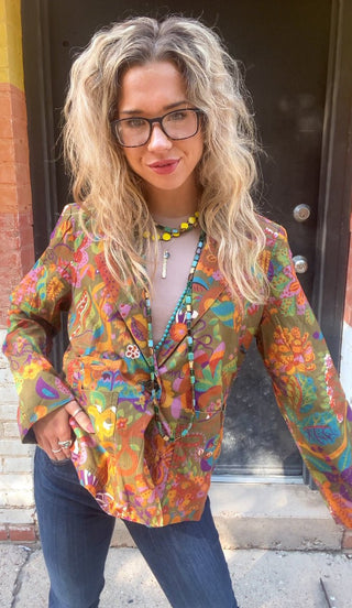 Corduroy Print Jacket - Ya Ya Gurlz