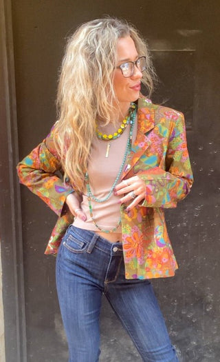 Corduroy Print Jacket - Ya Ya Gurlz