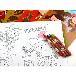 Cowboy Cowgirl Coloring Sets - Ya Ya Gurlz