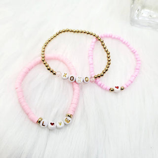 3 pc Valentines Day Bracelet Set