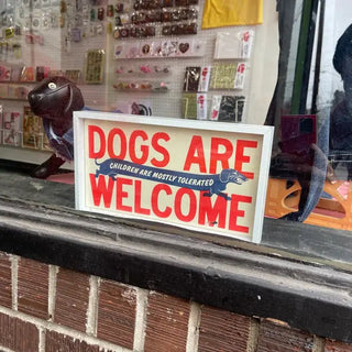 Dogs are Welcome Riso Print - Ya Ya Gurlz