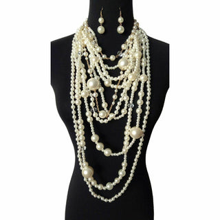 Stella Pearl Statement Necklace Set