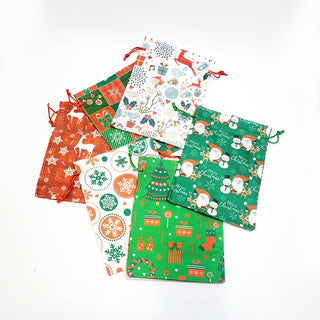 Christmas Drawstring Gift Bag