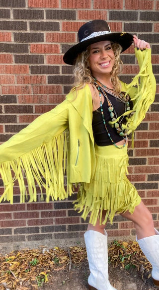 Farrah Fringe Jacket - Ya Ya Gurlz