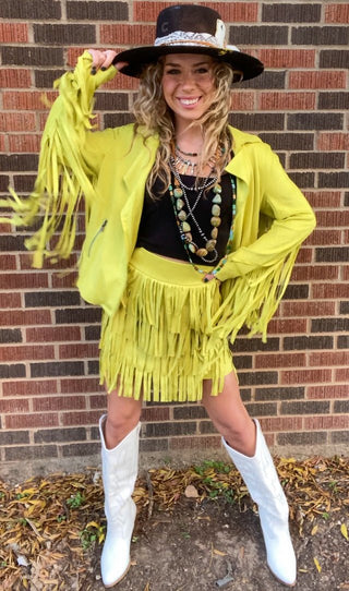 Farrah Fringe Jacket - Ya Ya Gurlz