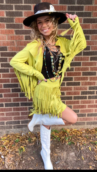 Farrah Fringe Jacket - Ya Ya Gurlz