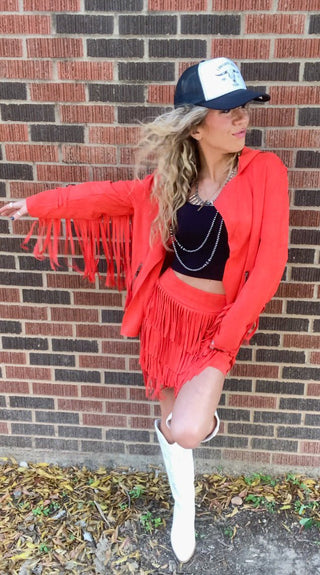 Farrah Fringe Jacket - Ya Ya Gurlz