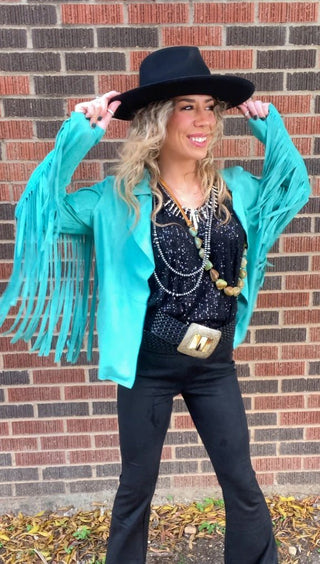 Farrah Fringe Jacket - Ya Ya Gurlz