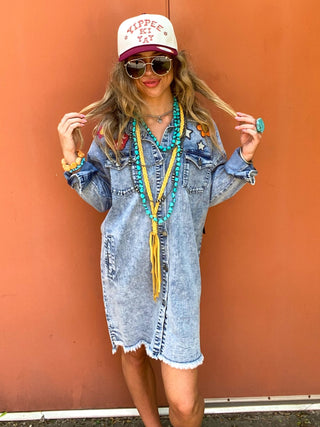 Festival Denim Dress by Billy T - Ya Ya Gurlz