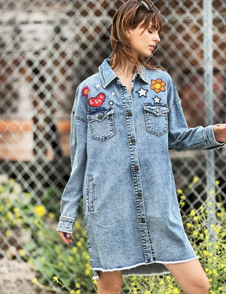 Festival Denim Dress by Billy T - Ya Ya Gurlz