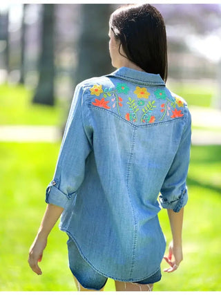 Flower Field Shirt by Billy T - Ya Ya Gurlz