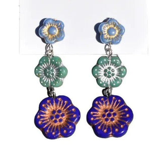 Flower Trio Earrings - Ya Ya Gurlz