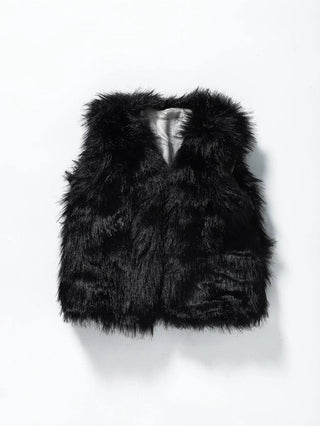 Girls Faux Fur Vest - Ya Ya Gurlz