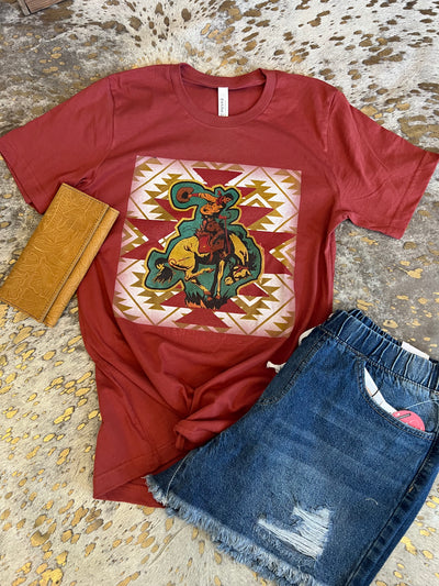 Aztec Bucking Horse T - Shirt