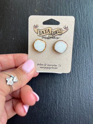 Full Circle Stud Earrings