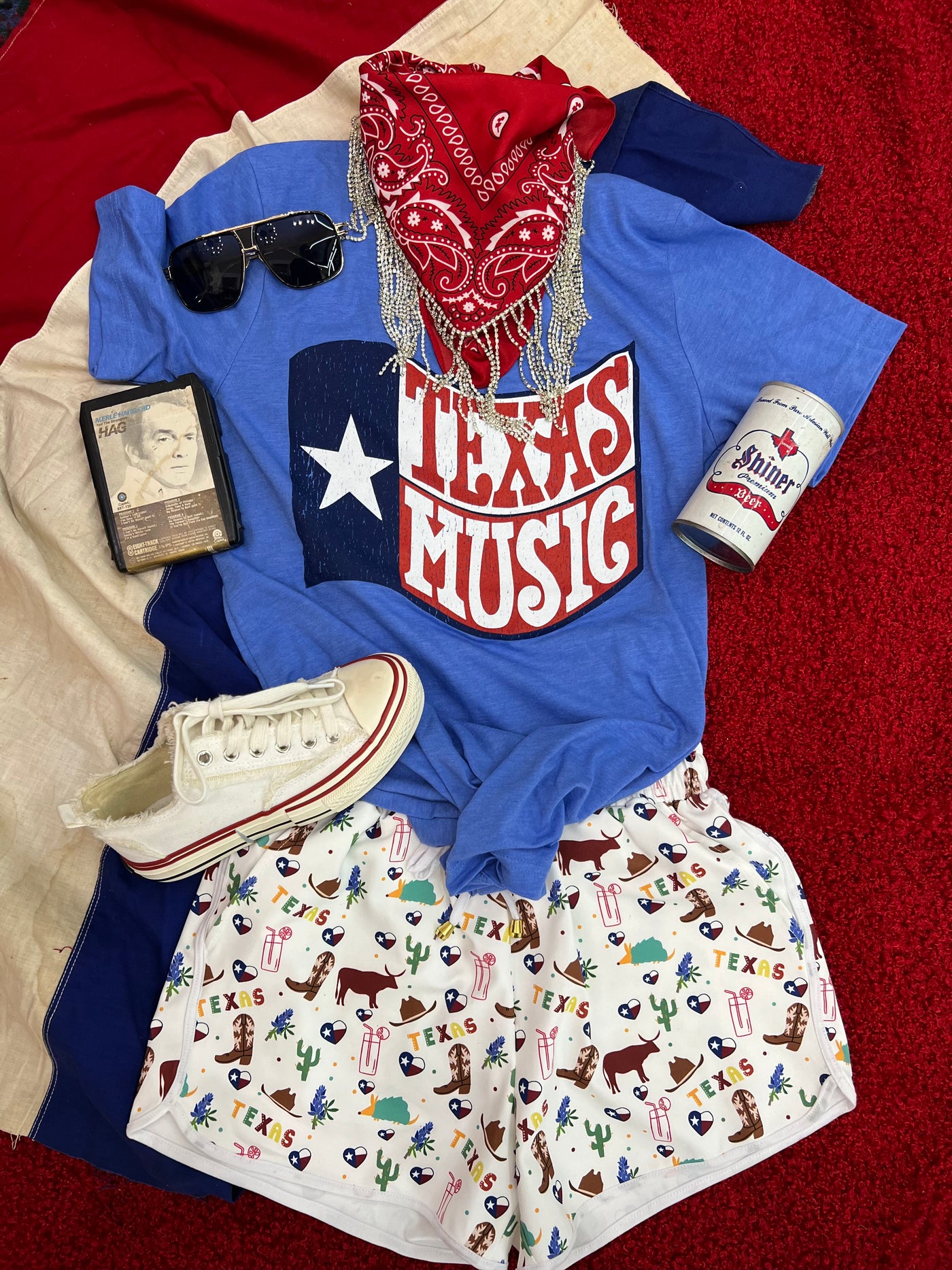 Texas Music Flag T-Shirt