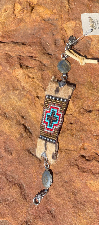 Navajo Pearl Concho Bracelet