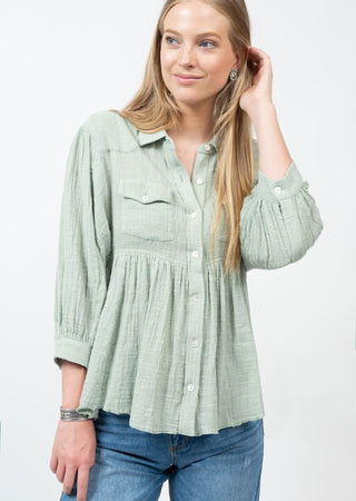 Ivy Jane Peplum Gauze Jacket/Top - Ya Ya Gurlz