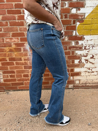 Judy Blue Destroyed Bootcut - Plus - Ya Ya Gurlz