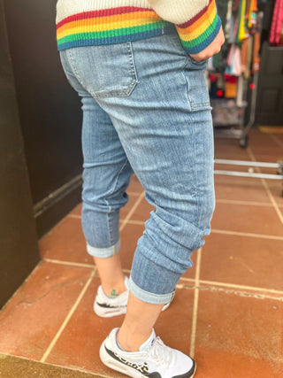 Judy Blue HW Joggers - Plus - Ya Ya Gurlz