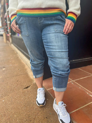 Judy Blue HW Joggers - Plus - Ya Ya Gurlz