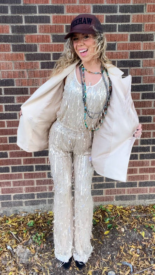 LeeAnn Fringe Sequin Pant - Ya Ya Gurlz