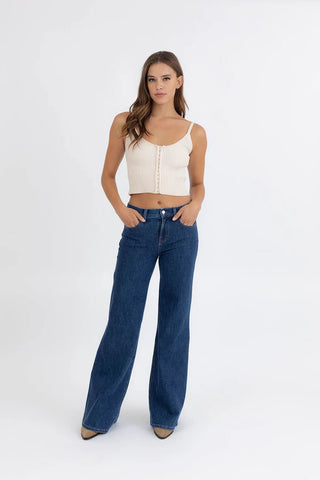 Level 99 Marcel Mid Rise Wide Leg Icon - Ya Ya Gurlz