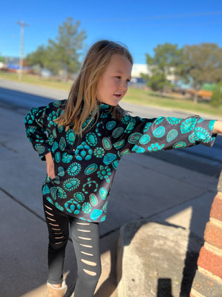 Mini Navajo Blossom Pullover - Ya Ya Gurlz