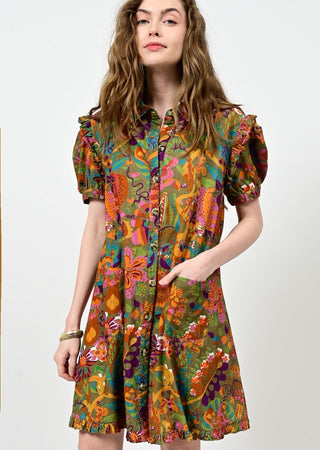 Mod Flair Corduroy Dress - Ya Ya Gurlz