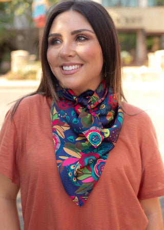 fall floral scarf