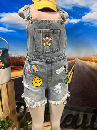 On the Road Again Short Overalls - Ya Ya Gurlz