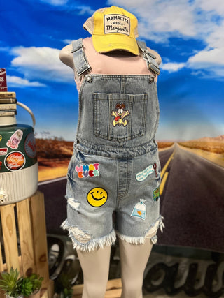 On the Road Again Short Overalls - Ya Ya Gurlz