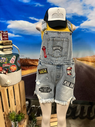 On the Road Again Short Overalls - Ya Ya Gurlz