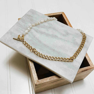 Pearled Chain Necklace - Ya Ya Gurlz