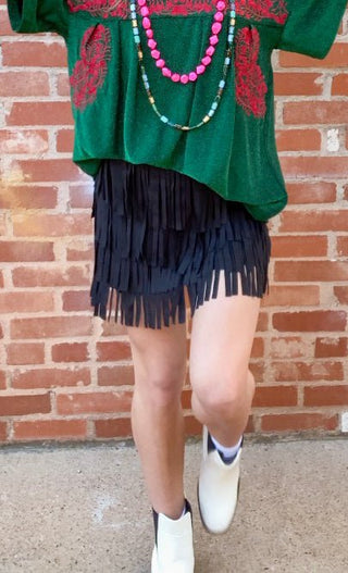 Shayla Fringe Skirt - Ya Ya Gurlz