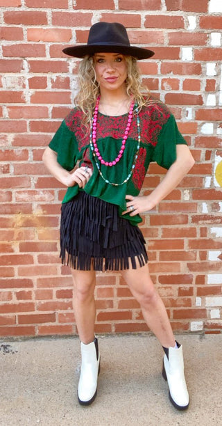 Shayla Fringe Skirt - Ya Ya Gurlz